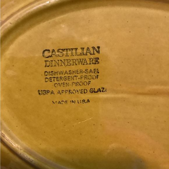 Homer Laughlin Golden Harvest Granada Coventry "Castilian" platter. - Picture 2 of 5